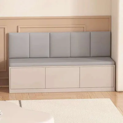 [CozyNest ]Chair Home Sofa Chair Solid Wood Storage Large Capacity Storage Stool Milk Tea Shop Long Stool
