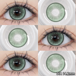 Eyeshare 1 cặp ZURICH Nâu/Xám/Xanh dương/Xanh lá cây Kính áp tròng phổ biến thời trang dễ thương lens DIA14.5mm đôi mắt to