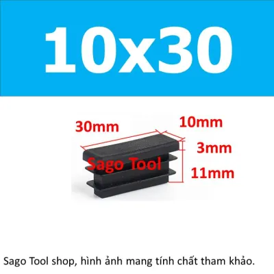 Đầu bịt trong cho sắt hộp chữ nhật 10x20 - 40x80 nắp bịt chân bàn ghế loại nhựa