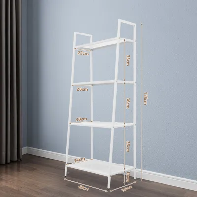 【Ready stock】4 Tier Shelf Unit Big Rak Buku Bookshelf Storage Shelves Rack Kitchen Rack Ladder rack