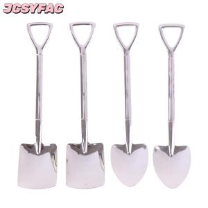 JCSYFAC 4 cái bộ thép không gỉ Retro xẻng Kem Cà Phê Muỗng Trà sáng tạo