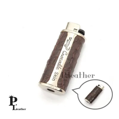 P.leather 🔥 ปลอกไฟแช็คหนังจระเข้แท้💯 พร้อมไฟแช็ค ปลอกถอดออกได้ ไฟแช็ค ถูกที่สุด พร้อมส่ง🚚