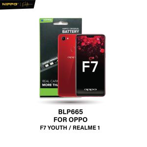 Hippo Baterai BLP-665 OPPO F7 YOUTH / REALME 1 3410mAh Battery Batere Batrai Batre Original Cell Garansi resmi