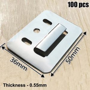 【100pcs】 Stainless Steel Metal Clip for Wpc wall and Ceiling Fluted Cladding Clip