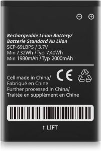 SCP-69LBPS SCP-63LBPS Battery 2000mAh High Capacity Replacement Kyocera DuraXV LTE E4610 DuraXV E4520 DuraXA E4510 DuraXE E4710 SCP-69LBPS 3.7V/7.4Wh