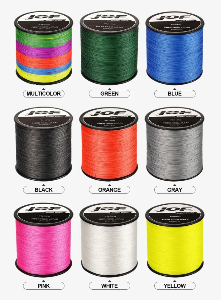 JOF 8 Strands 1000M 500M 300M Braided Fishing Line Multifilament Pesca Carp  Super Strong Weave Sea Saltwater Extreme 100% PE