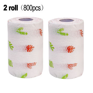 50/400pcs Disposable Kitchen Tissue Paper Clean Lazy Rag Cloth Hand Towels Kitchen Thickened Paper Towels 【Local】PH