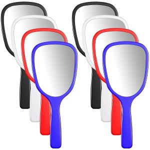 Bộ 8 gương cầm tay nhỏ gọn Jetec màu đen màu trắng.    1 chiếc gương trang điểm nhỏ gọn tiện dụng khi đi du lịch gươngdùng cho các hoạt động thủ công kích thước 315 x 709 inch phù hợp cho các bé gái dùng trong lớp học mỹ phẩm tiệm làm đẹp