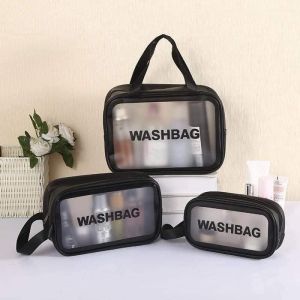 Set 3 Túi Đựng Mỹ Phẩm Đồ Trang Điểm Đi Du Lịch Cá Nhân Chống Thấm Nước Washbag Tiện Lợi Nhiều Kích Thước
