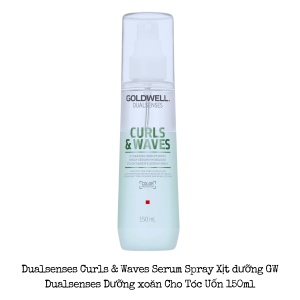 Xịt Dưỡng Goldwell Dualsenses Curls Và Waves Serum Spray Cấp Ẩm Phục Hồi Cho Tóc Uốn Xoăn 150ml
