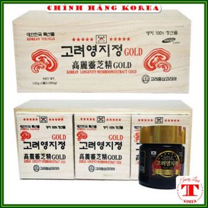 Cao linh chi hộp gỗ trắng hàn quốc chính hãng hộp 3 lọ x 120gr - tranglinh