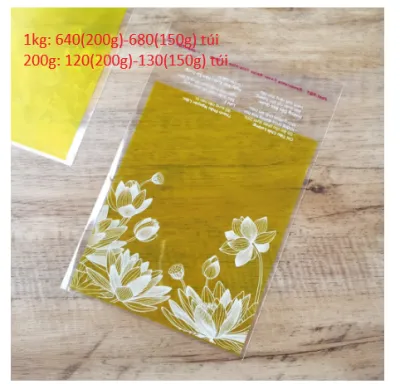 (Sỉ 1kg-Lẻ 200g )Túi Đựng Bánh Trung Thu có keo dán đựng bánh 150gr-250gr