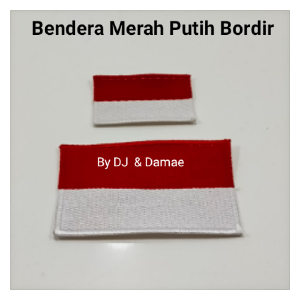 Bendera Merah Putih Kecil Bordir