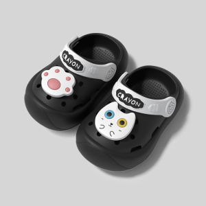 2026 Childrens walking clogs for boys and girls new summer cartoon chick design non-slip home sandals for infants and toddlers