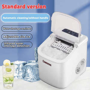 Portable Automatic Ice Maker Machine Mini Self-Cleaning Countertop Ice Cube Maker with UV Sterilization 26lbs 24H for Home Office Coffee Shop