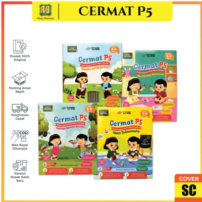 Buku Paket TK PAUD Cermat P5 Usia 3-4 Tahun Kurikulum Merdeka Erlangga Original