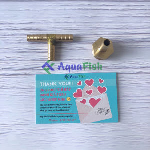 [HOÀN TIỀN 10%]Đầu Đồng Đổi Phi Và Đầu Chia T Dùng Cho Dây Sủi Phi 6 hoặc 8mm