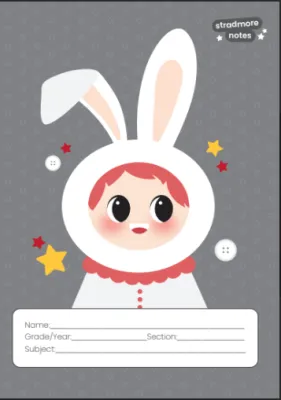 Stradmore Writing Notebook Missy-Grade School High Quality with plastic cover