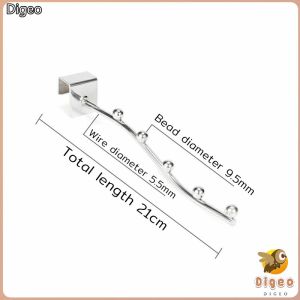 Digeo 5Balls/7 Balls Display Organizer Hooks Waved Clothes Hanger Storage Rack