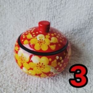Local Supplier Wholesaler For Hand Painting Lacquerware Lacquer Round Jar Jars From Vietnam