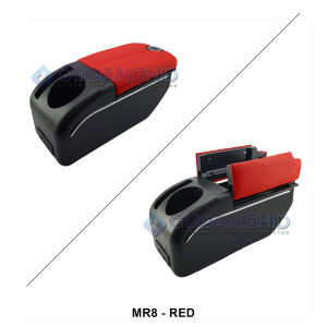 Armrest Mobil Toyota Agya Daihatsu Ayla 7 USB Port Charger + LED Kulit