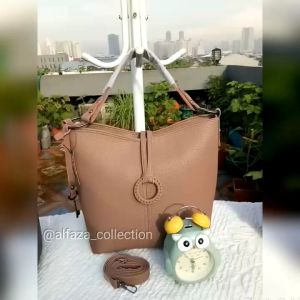 ALFAZA Tas Tote Wanita Murah / Tas Hobo Bahan Kulit Jeruk Ring Anyam / Tas Lokal Murah keren tas gaya kekinian tas model terbaru 2021