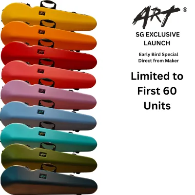 [SG LAUNCH] ART® Candy Professional Violin Case | Ultra-Lightweight (1.5kg - 1.85kg) | Fits 1/10 to 4/4 | SG Ready Stock