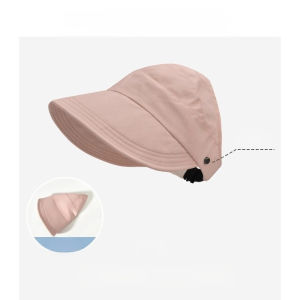 UV Protection Fisherman Hat Summer Bucket Hat Windproof Secure Fit Face Slimming Open Top Beach Outdoor Cap