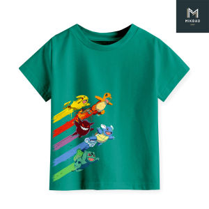 kaos oblong anak gambar POKEMON bahan catun combed untuk anak usia 1sampai 12 tahun