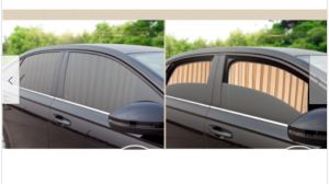 Locall seller 4Pcs Universal Car UV Sunshade Window Curtain Magnet Track Adsorption
