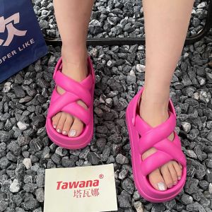 Xishop พร้อมส่ง รองเท้าแตะสำหรับผู้หญิง เสริมส้นให้สูงๆ2นิ้วกันไปเลย แถมสีสันน่ารักสดใสเหมาะกับผู้หญิงแบบเรา ค่ะซิสส