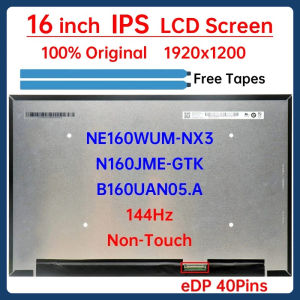 16 Inch 144Hz Laptop LCD Screen NE160WUM-NX3 B160UAN05.A N160JME-GTK For Lenovo Legion Slim 5 16APH8 16IRH8 Display Matrix Panel