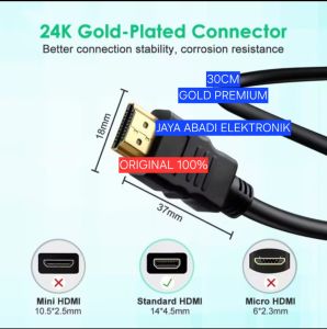 H21 - Connector Type:Standard HDMI Male to Female Connector:24k Gold Plated - Conductor : Standard 19pin KABEL 30 CM CEWE COWO EXTENSI EXTENSION CORD SAMBUNGAN HDMI ORI 100% MALE TO FEMALE PERPANJANGAN PANJANG KONEKTOR CONNECTOR 0.3 METER 1080 FULL HD PEN