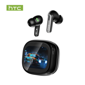 HTC NE46 In Ear Bluetooth Earbuds Heart Rate Monitoring Multi Function Screen Bluetooth 6.0 40 Hours Long Battery Life HiFi Smart Touch Control AI Intelligent Translation ANC Smart Noise Cancelling IPX5 Waterproof Wireless Earphones