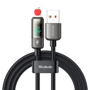 Cable Original Mcdodo Cable Auto Power Off 12W 3A Fast Charging Cable With Digital Numbering Display iP Cabel Fast Cables iP Cables Kable