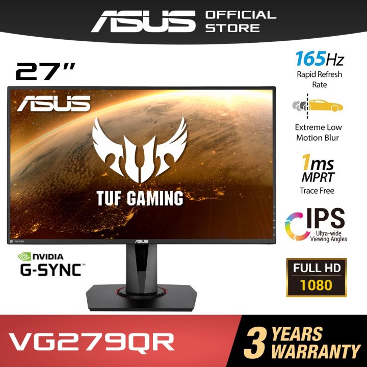 Asus TUF Gaming VG279QR 27" Inch 165Hz Gaming Monitor w/ FULL HD ...