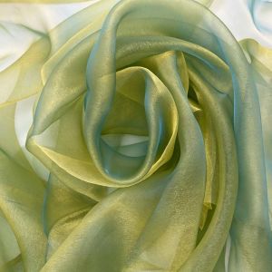 LIVELYN Chuyển màu hai tông Vải Organza 150X100cm Sợi len mềm Vải Làm thủ công Sợi Mercerized Ma Thuật Vải Organza gradient Váy cưới