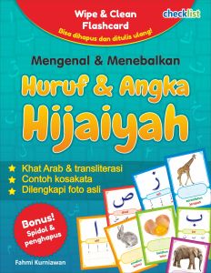 Kartu Wipe Clean Flashcard Mengenal dan Menebalkan Huruf Angka Hijaiyah Bonus Spidol - Buku Ori Tersegel Plastik