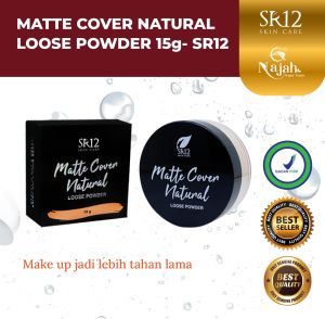 METTE COVER NATURAL LOOSE SR12 Powder Bedak Bubuk Menyamarkan Bekas Jerawat & Flek Hitam Serta menyerap Minyak Berlebih Pada Wajah 15gr
