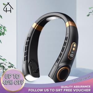 【New Arrival】 Portable Handheld Fan with Bladeless Technology 5-Speed USB Rechargeable Neck Fan for Outdoor and Office Use