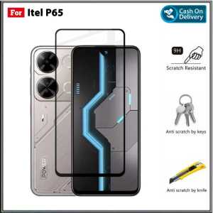 PAKET Full Tempered Glass ITEL P65 A70 NEW Tempered Glass Full Layar