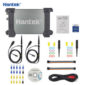 【COD】Hantek Official 6022BL PC USB Oscilloscope 2 Digital Channels 20MHz Bandwidth 48MSa/s Sample Rate 16 Channels Logic Analyzer