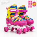 Yowxii Double row Skate Roller Inline 4 wheel Roller Skating Shoes for Kids Suitable for Beginners. 