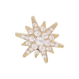 Hexagram Alloy Lapel Pin For Men And Women Versatile Formal And Casual Attire Geometric Design Secure Clasp