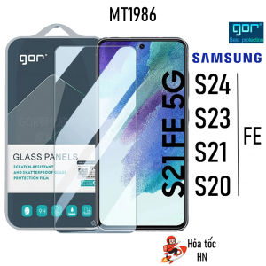 Kính Cường Lực Gor Samsung S24 Ultra/ S24/ S24 FE/ S24 Plus/ S25/ S25 PLUS/ S25 ULTRA/ S23/ S23 Plus Trong Suốt Full Màn Chống bám vân tay