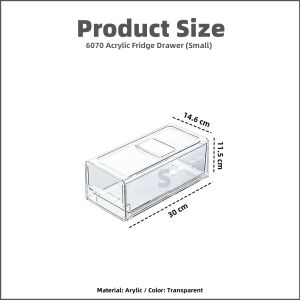 【PLAYFUL】LOWEST PRICE GUARANTEE Refrigerator Drawer Storage Box Transparent Organizer Vegetable Freezer Fridge Stackable