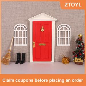 【ZTOYL】 1 12 Dollhouse mini cửa sổ bằng gỗ khung mô hình Dollhouse đồ nội thất trang trí búp bê nhà Micro cảnh Xây Dựng Đạo cụ