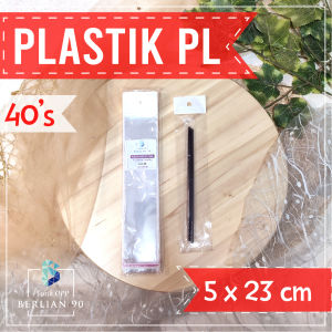 Plastik Display Tebal 5x23 cm 40 Mic - Plastik Gantung untuk Kemasan Aksesoris & Snack