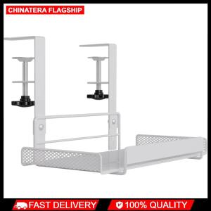 Under Table Cable Management Rack Heavy Duty Wire Management Tray Adjustable Thickness Under Desk Cord Organizer for Home Office