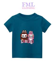 Kaos Anak-Anak Gambar Labubu 07 Viral (usia 2-10 Tahun) Katun PE